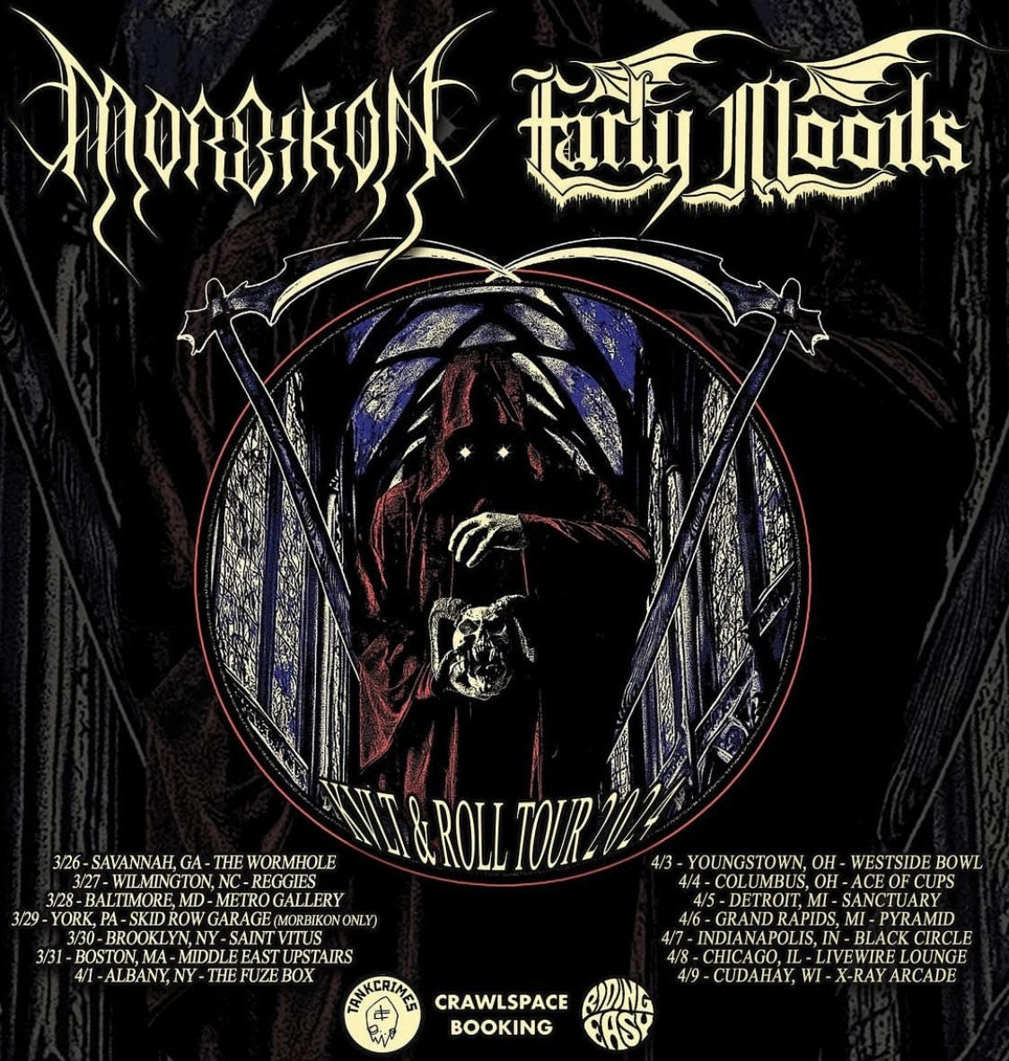 MORBIKON Announces Tour Dates With Early Moods; Band To Play Decibel Metal And Beer Pre-Fest And Milwaukee Metal Fest + Live Video Posted